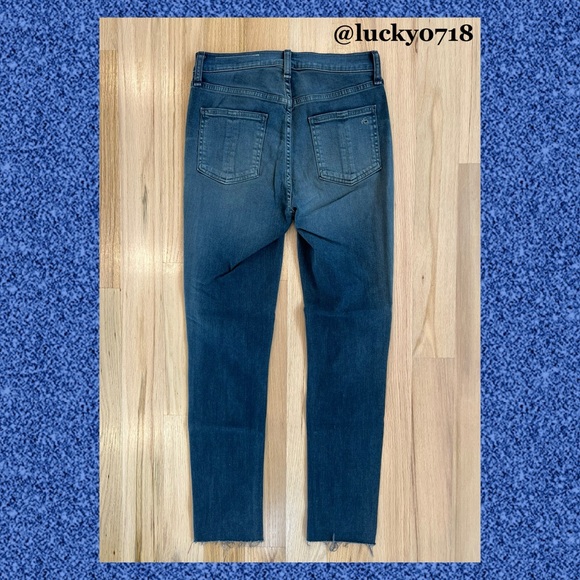 Rag & Bone High Rise Cropped Ankle Skinny in Alec Sz 27 - Picture 7 of 11